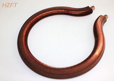 Extruded Copper / Cupronickel Fin Coil Heat Exchanger for Water Heater Boilers